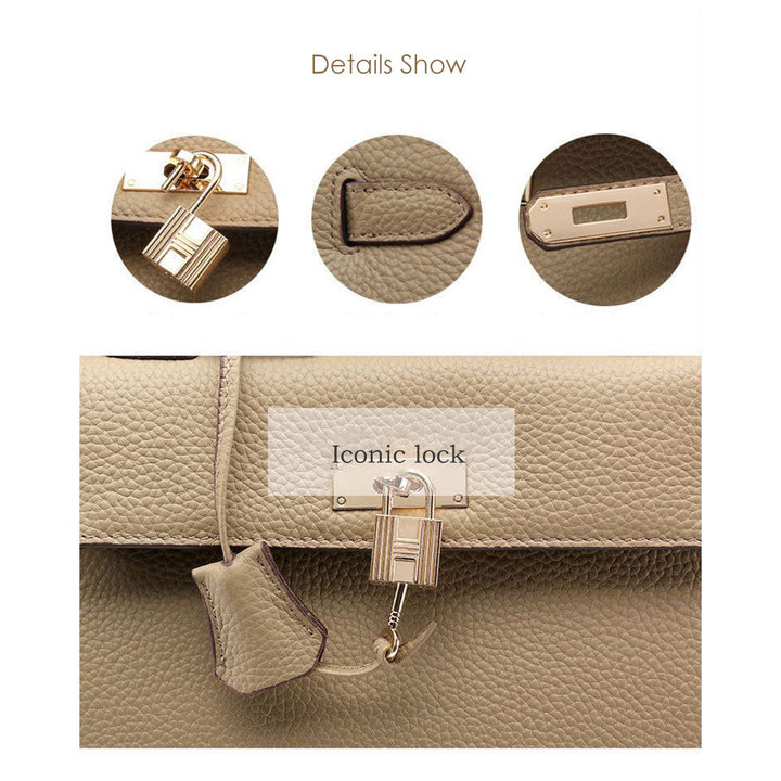 Top Grain Leather X-large Inspired Birk Handbag