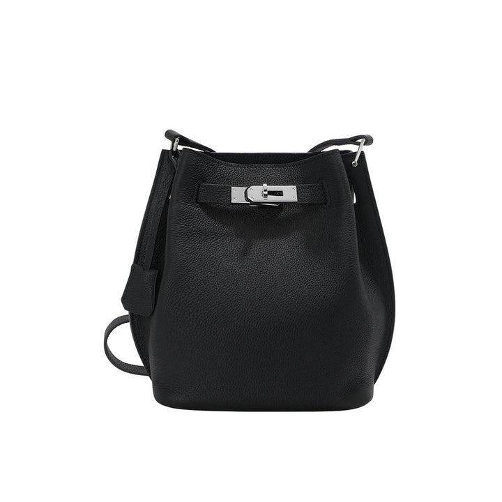 Top Grain Leather Inspired Kelli Bucket Bag