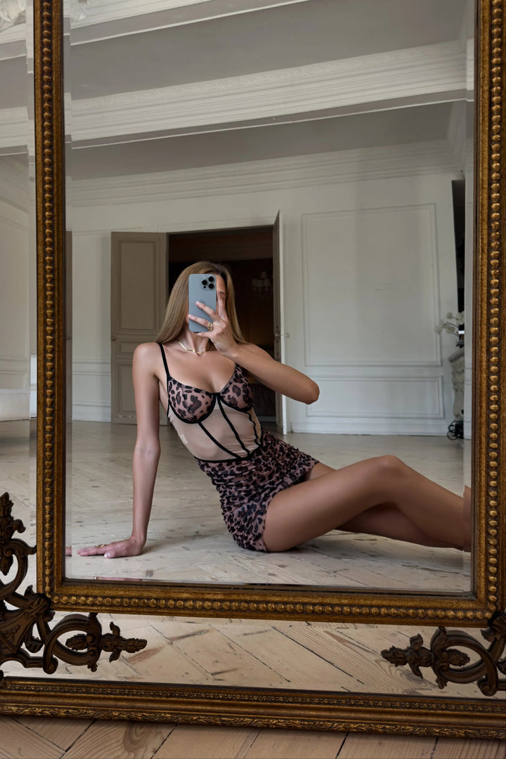 Nina – Leopard Print Curve Dress – Fierce on Every Level