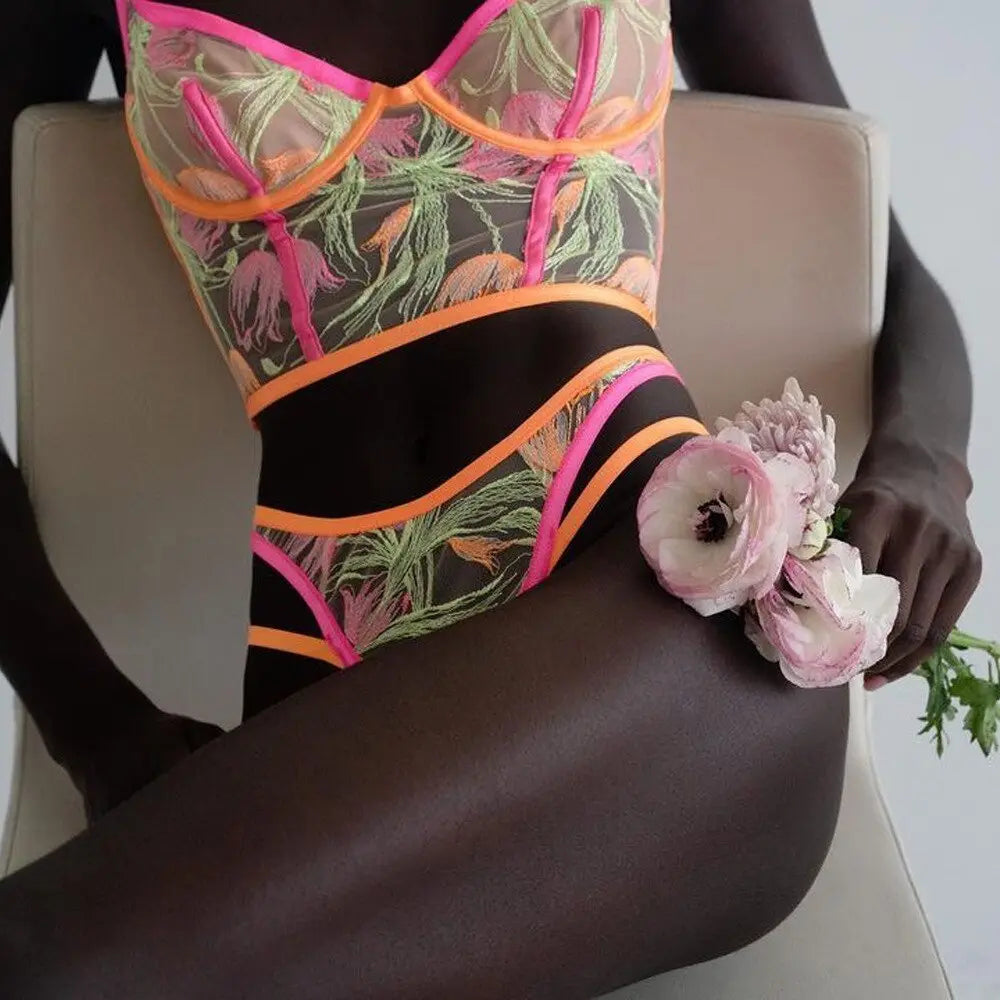 SKYE PINK 2 PIECE LINGERIE SET
