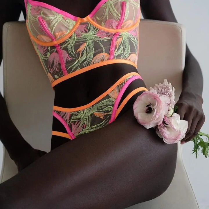 SKYE PINK 2 PIECE LINGERIE SET