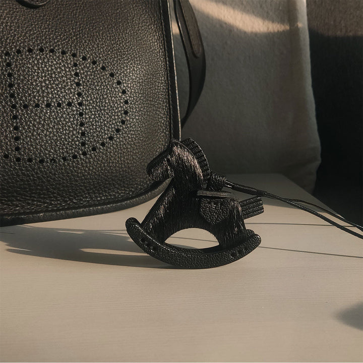 Leather Fur Horse Charm