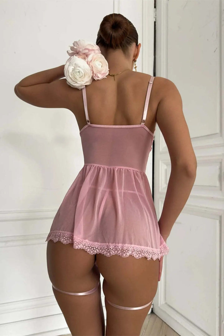 Liora – Transparent Babydoll – Soft, Sheer, and Built for Confidence