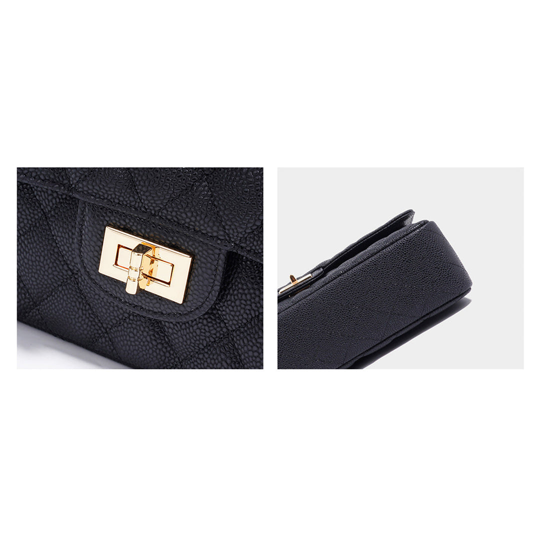 Textured Leather Inspired 2.55 Chain Bag