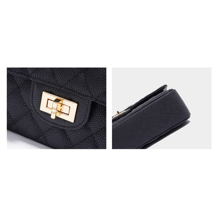 Textured Leather Inspired 2.55 Chain Bag