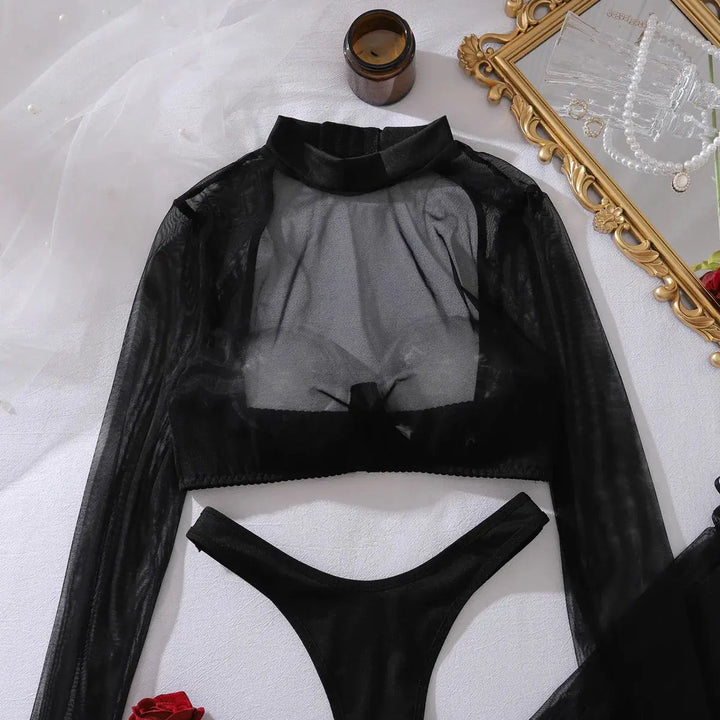 Scarlett – 2-Piece Lingerie Set with Stockings – For Nights Worth Remembering