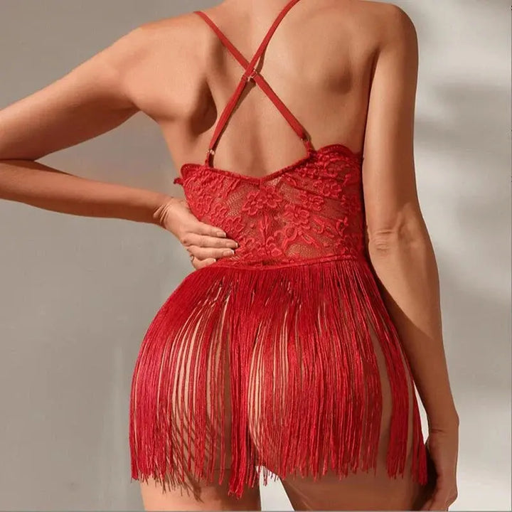 Talia – Lace Tassel Lingerie Set – The Detail That Does the Talking