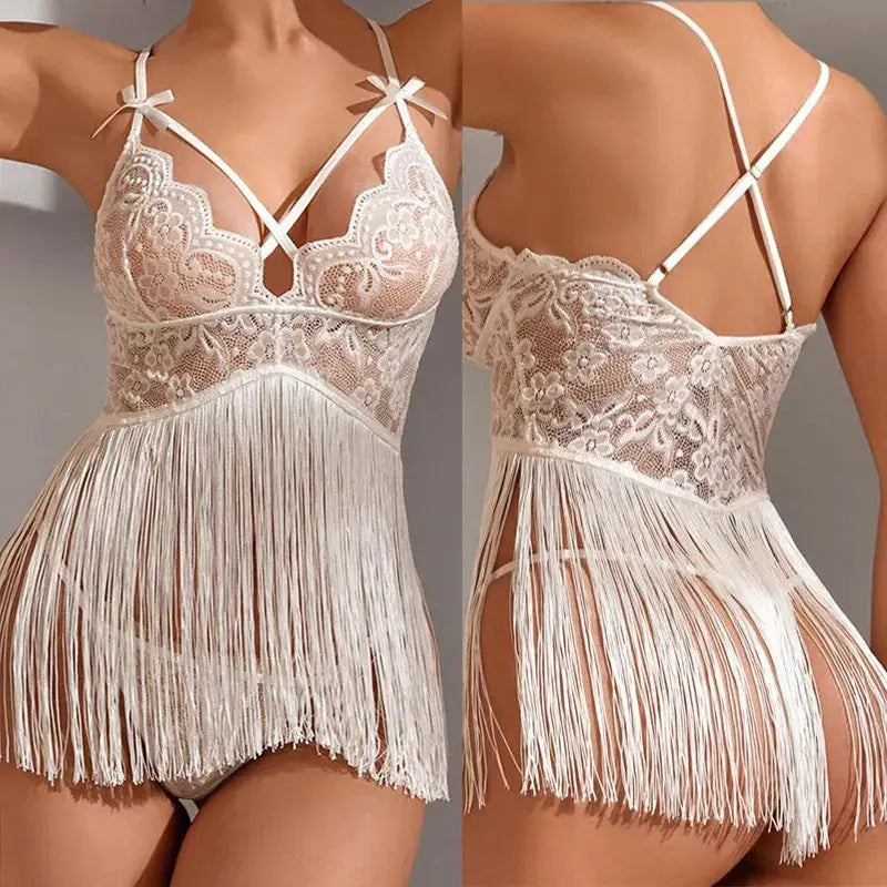 Talia – Lace Tassel Lingerie Set – The Detail That Does the Talking
