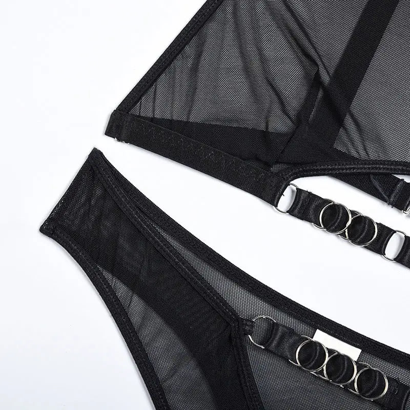 Melina – Black 2-Piece Lingerie Set – Less Is Always More