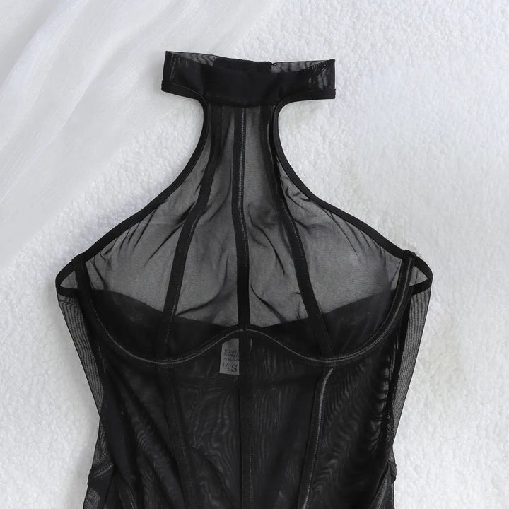 Vera – Sheer Halter Jumpsuit – Designed to Turn Every Head