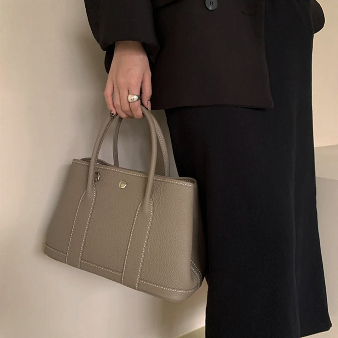 Top Grain Leather Inspired Garden Handbag