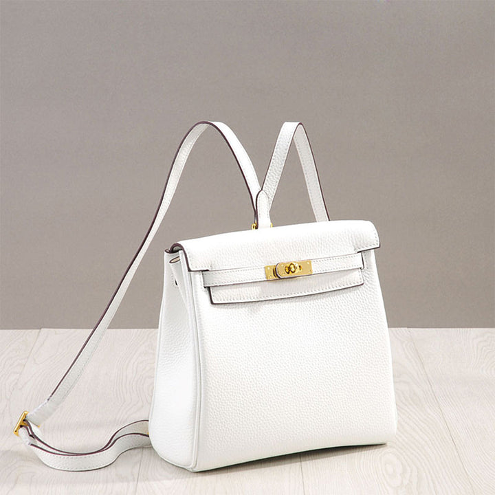 Top Grain Leather Inspired Kelly Backpack