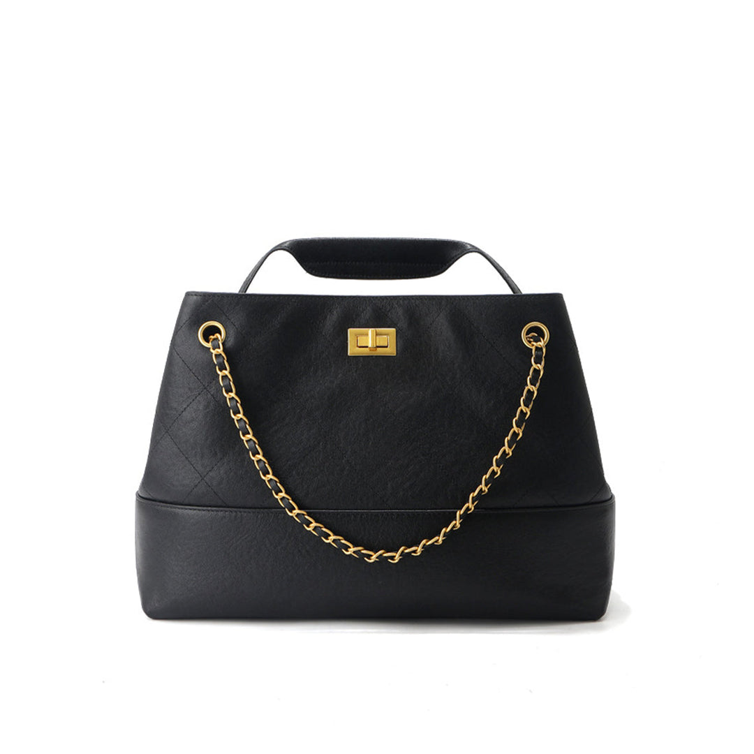 Suede Leather Quilted Suede Shoulder Bag