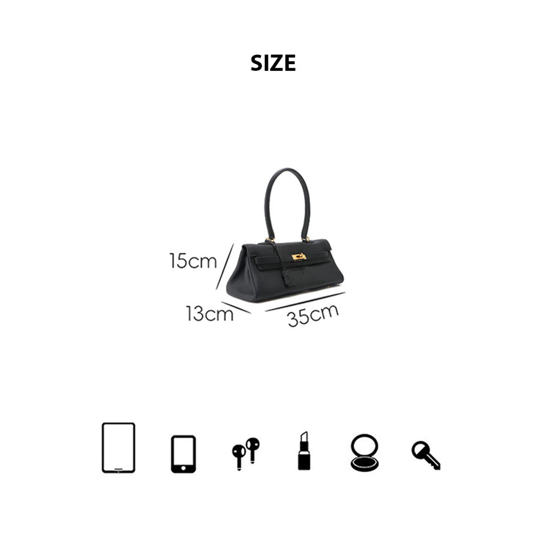 Top Grain Leather Inspired Kelli Shoulder Bag